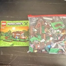 LEGO Minecraft The First Night 21115 Steve 408pc Missing Steve Tools and Box