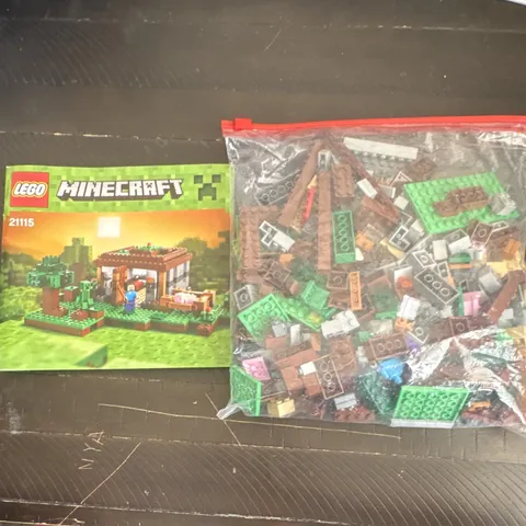 LEGO Minecraft The First Night 21115 Steve 408pc Missing Steve Tools and Box