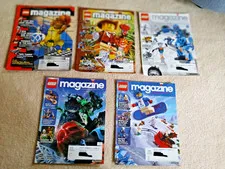 5 Vintage 2003 Lego Magazines VGC NBA Hoop Heroes Indiana Jones Cover