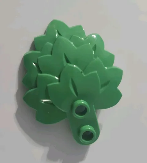 LEGO Parts - Bright Green Plant, Round 1 x 2 Layered Leaves - No 5058