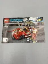 INSTRUCTIONS MANUAL 1 ONLY for Red LEGO Ferrari 75908 Speed Champions