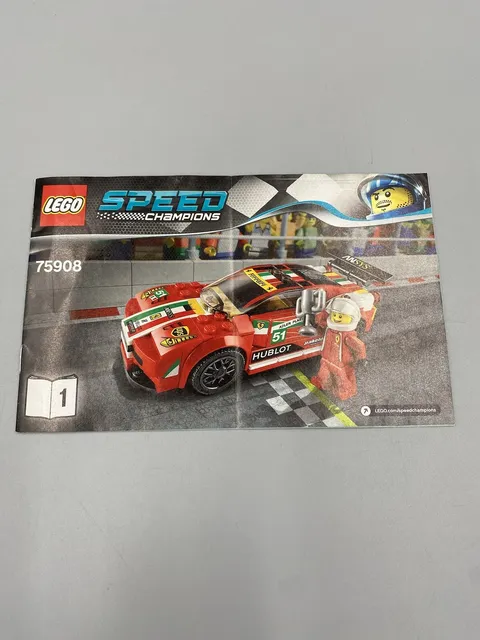 INSTRUCTIONS MANUAL 1 ONLY for Red LEGO Ferrari 75908 Speed Champions