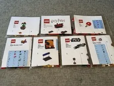 7 LEGO Make & Take Builds (Lightsaber, Hogwarts Express, Crescent Moon) 250+ pcs