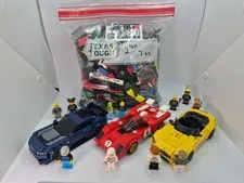 LEGO Speed Champions Lot Mustang Dark Horse Ferrari 512M Mercedes SL63 +Parts