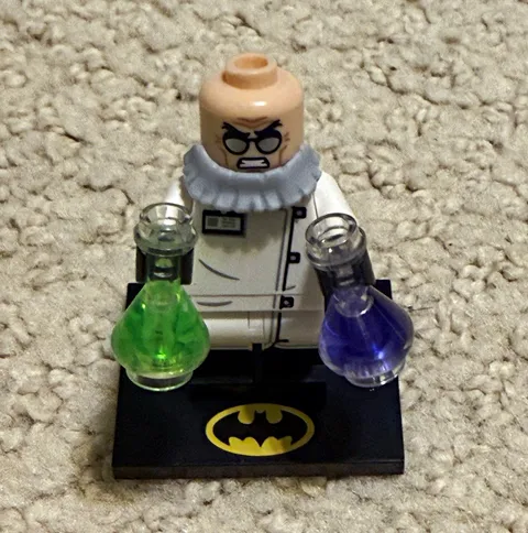 LEGO  Hugo Strange Minifigure with accessories included.