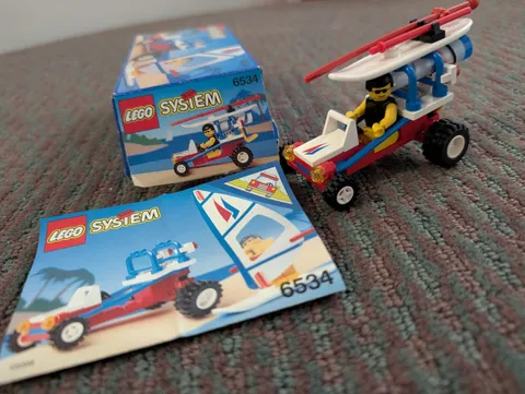 LEGO TOWN 6534 Beach Bandit (1992) Vintage Complete w/Minifig Manual Box