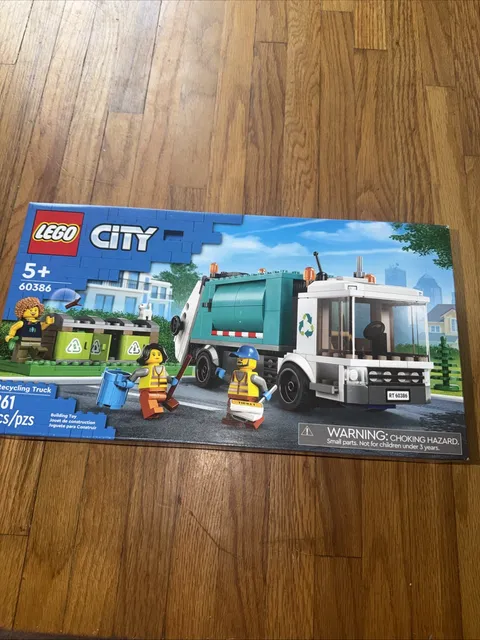 LEGO CITY 60386 Recycling Truck 261 Pieces Retired Set New In Sealed Box