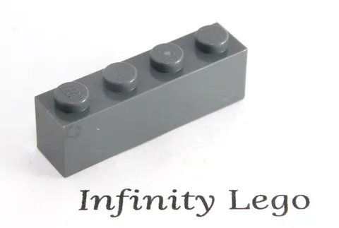 30 LEGO Dark Bluish Grey Bricks 1 x 4 (3010) - (30 Pieces)