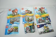Lot of 9 LEGO Manuals ONLY | 31010 | 60020 | 31010 | 70291 + More