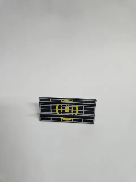 LEGO Vehicle Spoiler/plow Blade 6x3 W/hinge And Yellow Radar Pattern