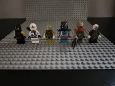 LEGO NINJAGO Minifigure Lot 6 pcs w/ Accessories Zane Cole Assorted
