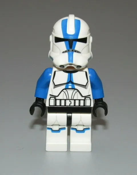 LEGO Star Wars 501st Legion Clone Trooper blue markings minifigure 75002 75004