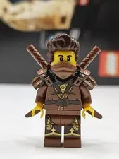 NEW Ninjago Dareth Rebooted Custom Lego Minifigure Brown Ninja with Armor