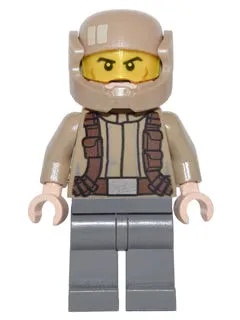 LEGO® Minifigure Star Wars sw0720 Resistance Trooper Dark Tan Jacket Frown Cheek