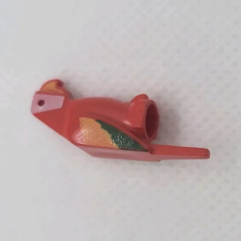LEGO Parrot Animal Figure Part Red Printed Wing Plastic 1 Piece