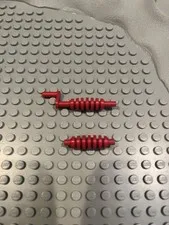 LEGO Red Conveyor Belt AXLE 636 & REEL 635 Lot Of 2 Legoland 580 545 248 351