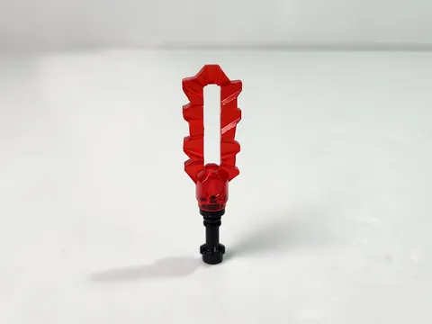 LEGO Double Sided Sword Serrated Trans RED Minifigure Battle Weapon Ninjago