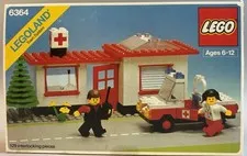 1979 Legoland Town System Paramedic Unit #6364 129 Pieces 