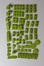 Lime Green LEGO Flat and Odd Pieces Assortment