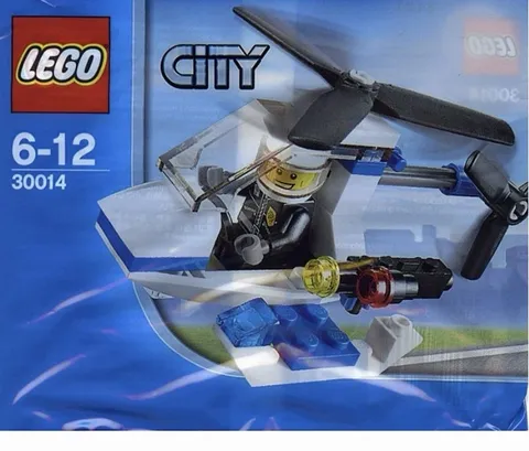 LEGO # 30014 CITY: Police Helicopter 32pc Small Polybag Retired Cop Copter 2011