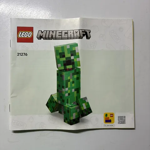 Lego Instructions Manual - 21276 - Minecraft Creeper