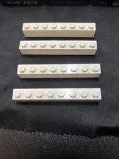 Lego Parts 3008 (4pcs) Brick 1x8 White