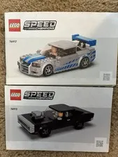 LEGO SPEED CHAMPIONS Fast & Furious Doms ChargerRT  76912 & Brians Skyline 76917