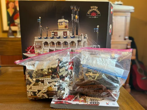 LEGO Ideas River Steamboat, 21356,  Used, 100% Complete