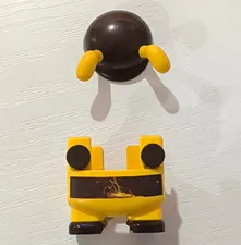 LEGO Mixels Printed Yellow & Black Figure with Head and Antennae