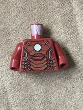 LEGO DC Comics Super Heroes Iron Man Minifigure Minifig Body - Torso Damage