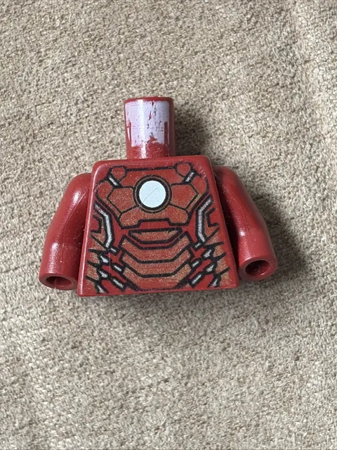 LEGO DC Comics Super Heroes Iron Man Minifigure Minifig Body - Torso Damage