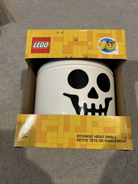LEGO Skeleton Storage Head Small New