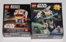LEGO Star Wars 40795 Luke Skywalker Brickhead + 75390 Luke Skywalker X-Wing Mech