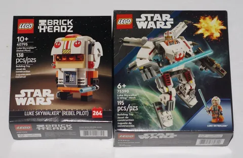 LEGO Star Wars 40795 Luke Skywalker Brickhead + 75390 Luke Skywalker X-Wing Mech