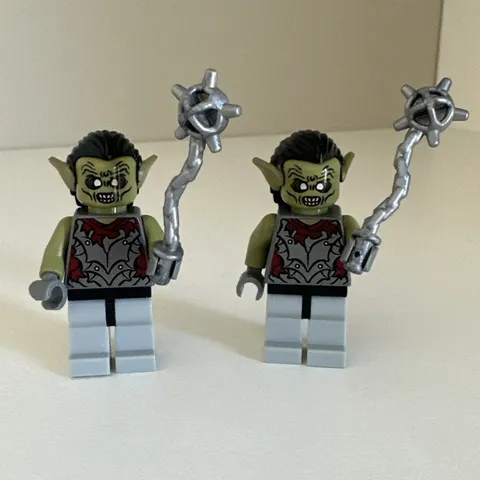 Lego Moria Orc Olive Green Minifigure Lord of the Rings 9473 lor011 Authentic