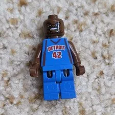 LEGO Basketball Minifigure Jerry Stackhouse Detroit #42 Blue Jersey