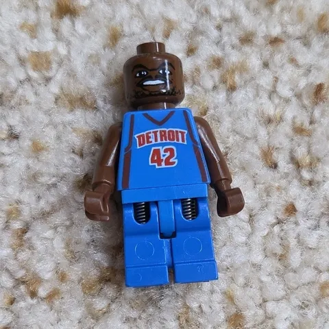 LEGO Basketball Minifigure Jerry Stackhouse Detroit #42 Blue Jersey