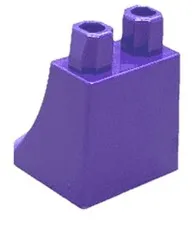 Lego Part 36036 Star Wars Minifig SKIRT / ROBE Dark Purple Plain Slope D511