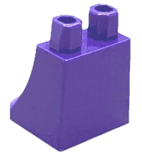 Lego Part 36036 Star Wars Minifig SKIRT / ROBE Dark Purple Plain Slope D511
