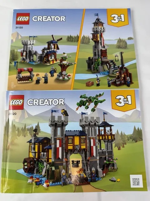 LEGO® 31120 Creator 3 In 1 Medieval Castle Instruction Manuals Only!