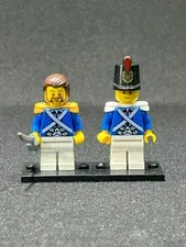 LEGO Blue Coat Minifigures (x2) - READ DESC
