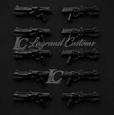 Custom LEGO DC15 Blaster Carbine x10 Lot for STAR WARS Clone trooper Minifigures