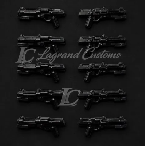 Custom LEGO DC15 Blaster Carbine x10 Lot for STAR WARS Clone trooper Minifigures