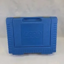 Vintage LEGO Blue Hard Plastic Storage Container 1984 Travel Carry Case USA