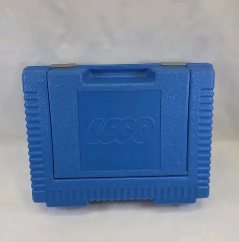 Vintage LEGO Blue Hard Plastic Storage Container 1984 Travel Carry Case USA