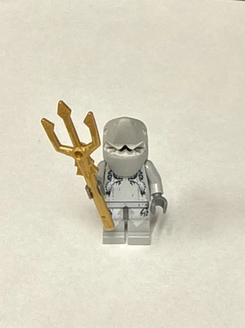 Lego Minifigure Shark Warrior 8078 8060 8057 Atlantis with Trident