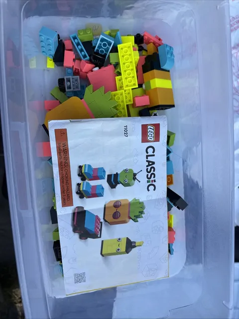 LEGO Classic Creative Neon Colors Fun Brick Box Set 11027, Building to Create #1