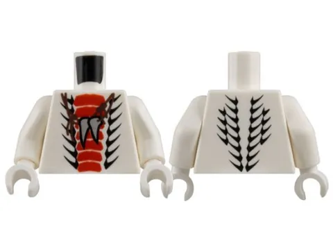 LEGO® Part 973pb1028c01 - Torso Ninjago Snake with Red and Black Scales