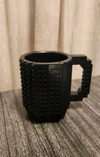 LEGO Build on Brick Cup Drinking Mug Black 