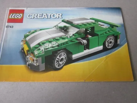 LEGO instructions instruction creator 6743 spot car sports car